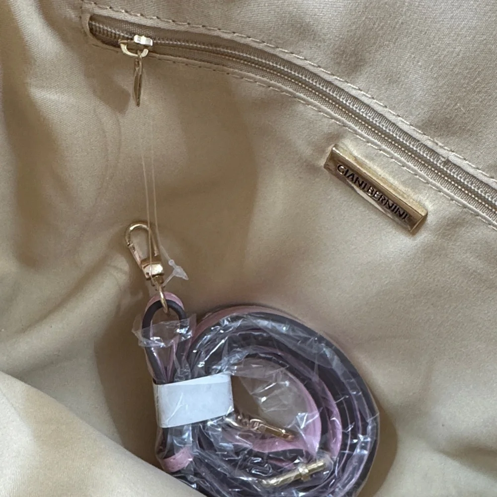 Giani Bernini Pink Embossed Dome Satchel NWOT